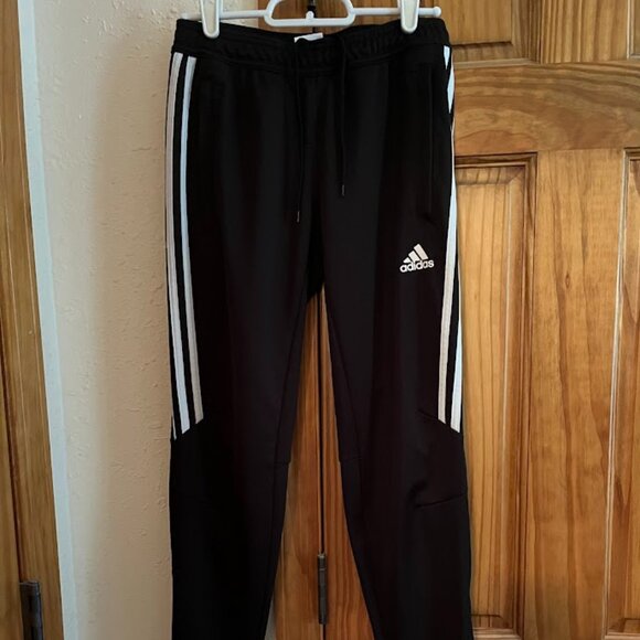 Women's Adidas Climacool Tapered Athletic Pants, Black, XS, Zip Ankle & Pockets - Picture 1 of 6